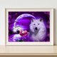 thumbnail image 5 of Cuadros Decorativos Kit de pintura de resina de diamante redondo para decoración de casa de dibujo de lobo blanco DIY Ndcxsfigh Nuevos Originales, 5 of 9