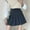Dark Blue, variant on Girls Women High Waisted Plain Pleated Skirt Skater Tennis School Uniforms A-line Mini Skirt Lining Shorts