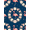 Pink Ivory Navy, Pattern 4, variant on ODIKA Stripe Motif Confetti Border Whimsical Wreath Repeating Botanical Refined Stain Resistant Low Profile for Dorm Room, Small Living Apartment