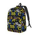thumbnail image 6 of Easygd Rock Your Socks Canvas Backpack: Stylish, Lightweight, and Versatile with Large Capacity and Adjustable Straps –, 6 of 7