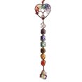 thumbnail image 1 of 1 Piece Handmade Crystal Chakra Swing Car Ornament Mirror Trailer Accessories Chakra Tree of Life Stone Tree Feng Shui Ornament Window Decoration Home Decor, Natural Stone Tree of Life Car Hanging Yoga Jewelry, 1 of 7