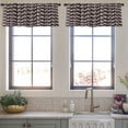 thumbnail image 4 of LALILO Kitchen Curtain Valance Ethnic Boho Traditional Rod Pocket Window Curtain 52"x 18" Set of 2, 4 of 7