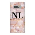 thumbnail image 1 of Personalised Natural Pink Marble Initials Samsung Galaxy Note 8 Case, iPhone 14, 1 of 5