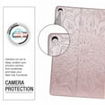 thumbnail image 6 of Dteck Flower Patterned Case For Amazon Kindle Fire HD10 2017/2018/2019 Released (10.1-inch),Magnetic Leather Card Holder Wallet Folio Kickstand Protective Cover,Rosegold, 6 of 6