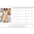 thumbnail image 4 of ZOELNIC Womens 2 Piece Outfits Casual Suit Sets Sleeveless Button Down Blazer Vest Shorts Office Business Matching Set, S, 4 of 4