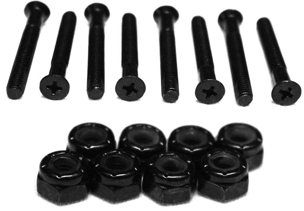 8Set Skateboard Parts Hardware Accessory Bolts & Nuts Screw Tools Steel Material 