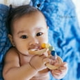 thumbnail image 5 of Kanga Care Silicone & Wood Bubble Teething Ring :: Rainbow, 5 of 5