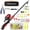 Red, variant on XYADX Kids Fishing Pole Set Portable Telescopic Kids Fishing Rod and Reel Combo Kit with Tackle Box for Beginners, Red
