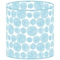 thumbnail image 2 of LampPix 10.00" Table Lamp Shade - Nouveau Circles Lt Blue Custom Printed Canvas Desk Lampshade with Acrylic Spider Fitting by ArtToFrames (LP-60), 2 of 4