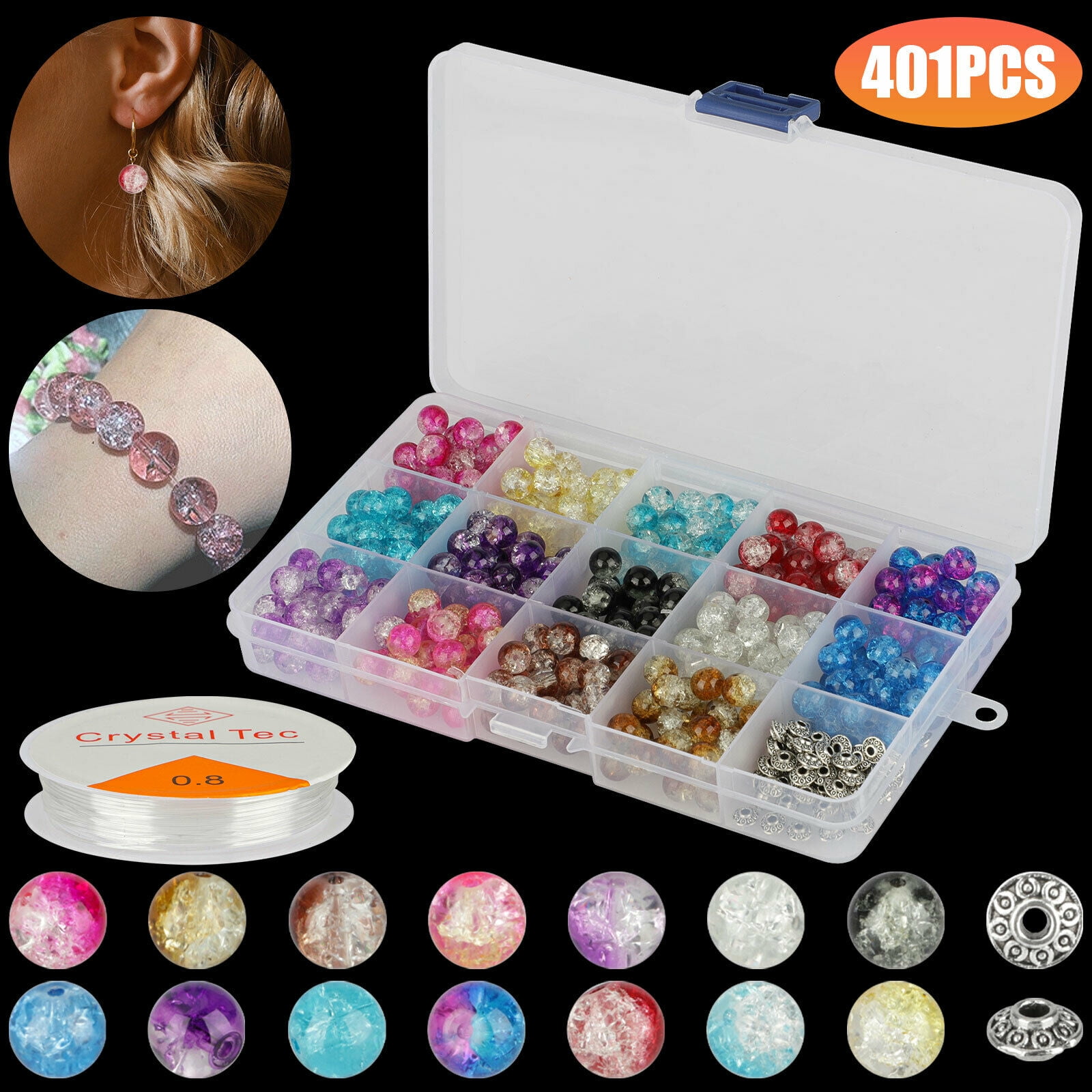 50 x Round Loose Glass Spacer Bead For Jewellery Making arts & Craft 10mm 50 x Round Loose Glass Spacer Bead For Jewellery Making arts & Craft 10mm