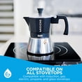 thumbnail image 3 of Cafetera para café espresso GROSCHE Milano Moka, 3 tazas, negra, 3 of 8