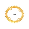 thumbnail image 3 of Sonducket Bicicleta 38T Oval estrecho ancho 104BCD bicicleta de montaña placa de bielas bicicleta rueda de cadena ciclismo platos y bielas placa Ciclismo Amarillo 38T Sonducket OD3200-19B, 3 of 6
