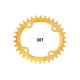 thumbnail image 5 of Greeniant Bicicleta 38T Oval estrecho ancho 104BCD bicicleta de montaña placa de bielas bicicleta rueda de cadena ciclismo platos y bielas placa Ciclismo Amarillo 38T Greeniant OD3200-19B, 5 of 6