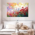 thumbnail image 2 of Elephant Stock Colorful Spring Wildflowers Wall Art - Horizontal Canvas Wall Art - Living Room Wall Decor - Nature Canvas - Green And Red Decor By Leon Devenice - 48" x 32", 2 of 8