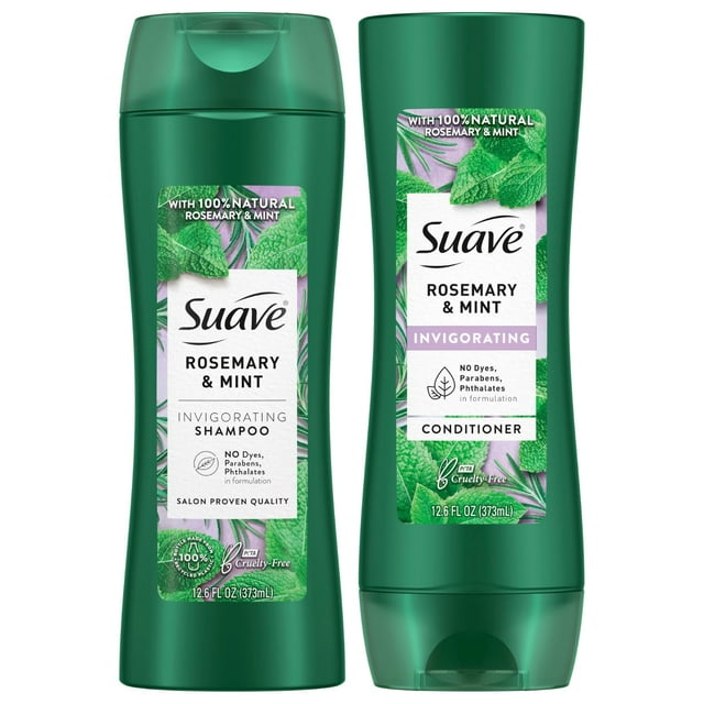 Set de champú y acondicionador Suave Rosemary & Mint 375 ml