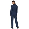 thumbnail image 2 of Manyakai Combinaisons pour Femmes Mode Combinaison à Boutons Décontractée Col Rabattu Manches Longues Tenue de Travail Bleu Marine P, 2 of 7