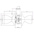 thumbnail image 4 of Satin Nickel Keyed Entry Door Knob, Front and Back Door, 6-Way Universal Fit, 4 of 14
