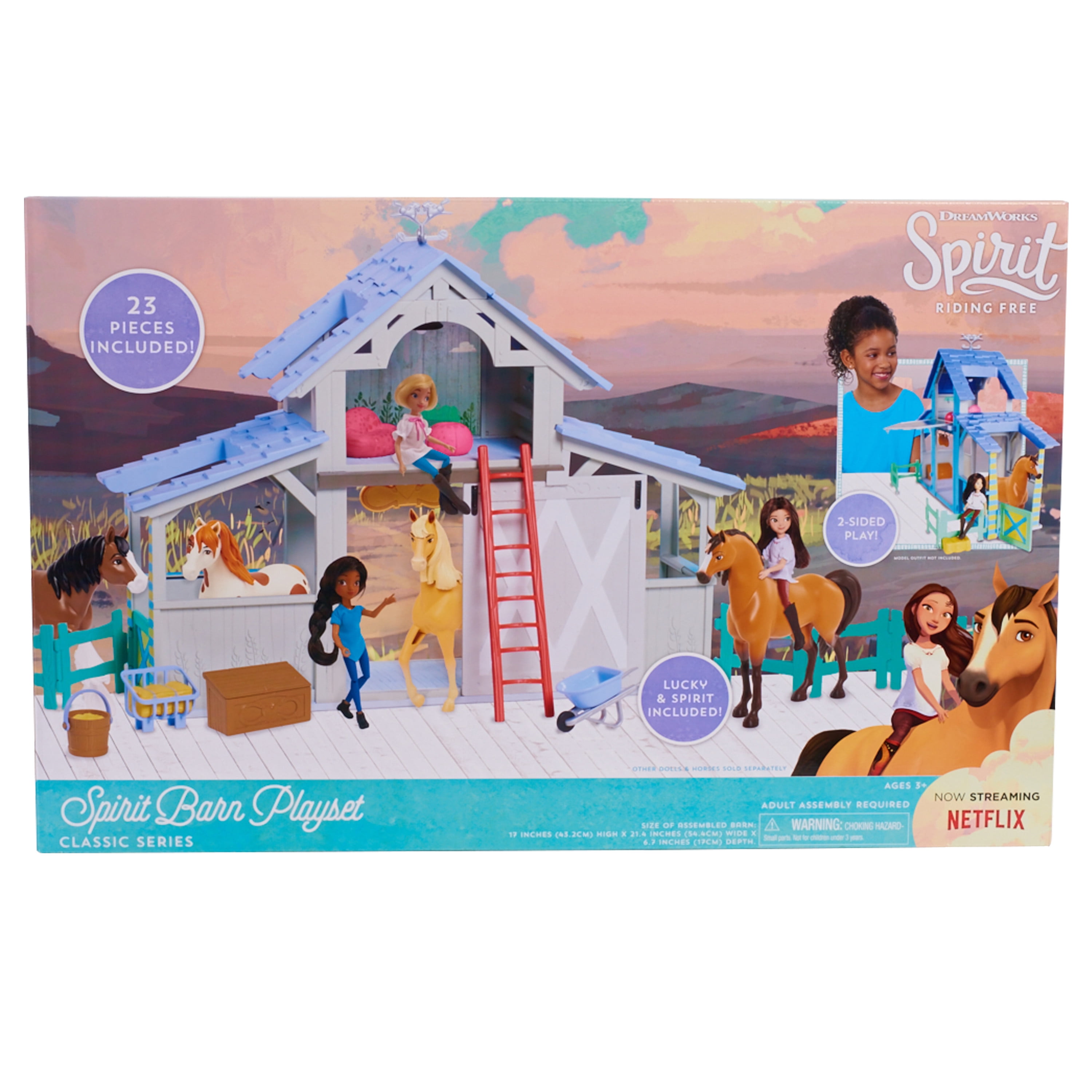spirit riding free barn playset walmart