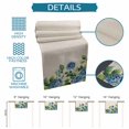 thumbnail image 7 of Table Runner Blue Hydrangea Table Decoration for Kitchen Dinning Retro Linen Background Table Decoration for Indoor Outdoor Party Wedding Decor 13x90 Inch, 7 of 7