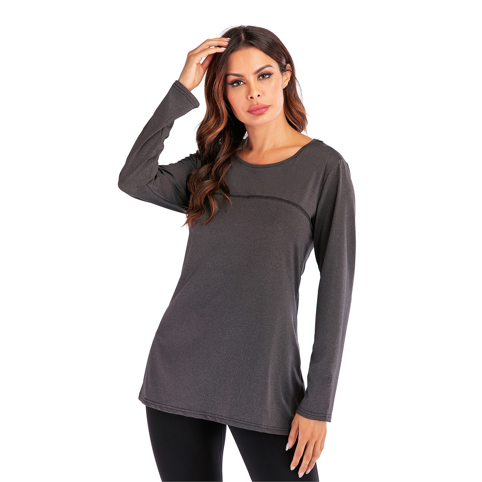 Long Sleeve Backless Workout Clothes 