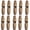 Light coffee single, variant on Ywmsfl 10Pcs Wooden Button Single Hole Sewing Button Fasteners For Garment Repair Bag Making Clothing Sewing Accessories
