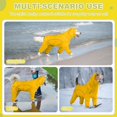thumbnail image 5 of Dog Raincoat, Waterproof Dog Rain Jacket with Removable Hood，Adjustable 4 Legs Pet Poncho with Leash Hole，Reflective Stripe Hooded Snowproof Windproof Clothes for Small to 3X-Large Dogs, XL, 5 of 7
