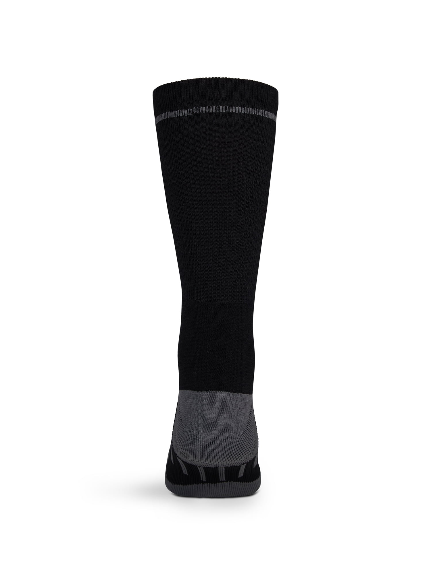 Wrangler Comfort Compression Crew Socks for Men, Size 6-12, Black, 3 Pairs