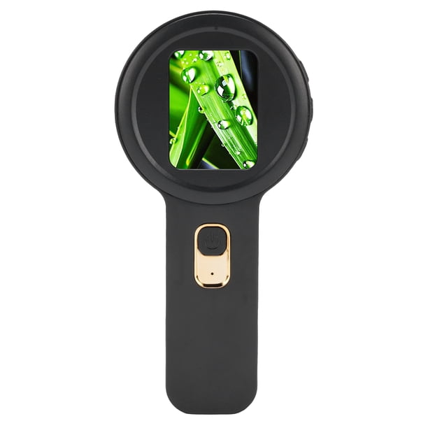 Microscopio Digital De Zoom De 200x Con Luz LED, 16 Bombillas LED, Pantalla De 2 Pulgadas, Admite Una Memoria De Hasta 4 TB, Lupa Portátil Para Observación De La Naturaleza,