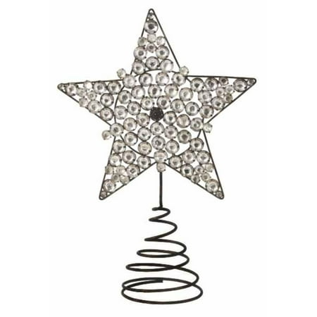 925 Clear Jeweled Star Christmas Tree Topper 925 Clear Jeweled Star Christmas Tree Topper