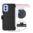 thumbnail image 6 of For Motorola Moto G Power 2024 6.7" Case,Heavy Duty Rugged Defender Case with [Belt Clip Holster] [Built in Screen Protecotr], Shockproof Full Body Protection Kickstand Cover, Blue, 6 of 9