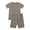 Gray A, variant on Kids Summer Set Bamboo Fiber Children's Summer Wear - Lightweight Short Sleeve Shorts Set for Boys Girls 9M-7Y