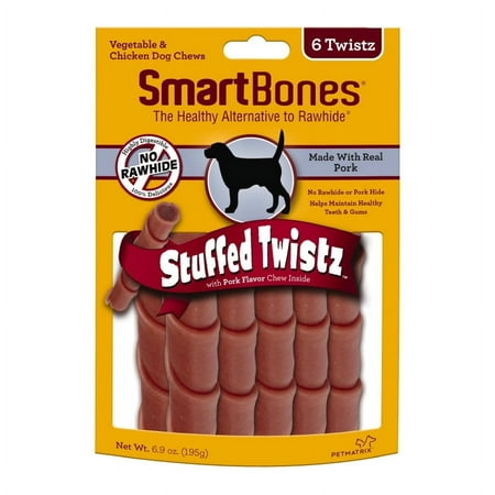 UPC: 0810833020669 | SmartBones Stuffed Twistz 6 ct  Rawhide-Free Chews For Dogs  Pork Flavor