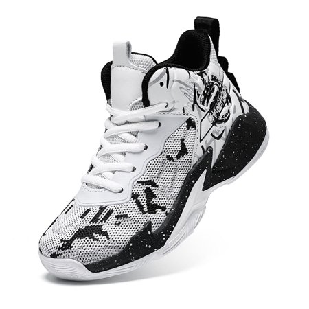 

Element & Stitch Boys High Top Sneakers Basketball Shoes Breathable Lightweight Running Shoes for Kids Fashion School Shoes Little/Big Kids