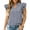 Blue, variant on Womens Shirts Women's Plaid V Neck Flutter Sleeve Blouse Fashion with Double Layered Ruffle Trim Cute Short Sleeve Top Casual Floral Lattice Pattern Red L