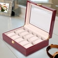 thumbnail image 3 of Caja Organizadora De Relojes, Caja De Reloj De Madera Premium Para Nias, Mujeres, Decoración Del Hogar, 10 Ranuras Sunnimix Ver almacenamiento, 3 of 8