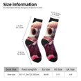 thumbnail image 2 of Balery Cute Flower Owl Calcetas Largas con Estampado para Hombre y Mujer – Suaves y Transpirables, Talla Única (US 5-11), 2 of 6