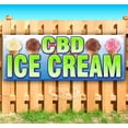 thumbnail image 1 of CBD Ice Cream 13 oz Vinyl Banner With Metal Grommets, 1 of 4