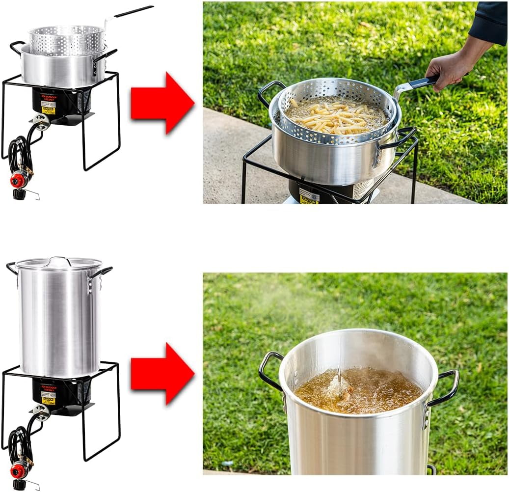 Barton 30 Qt Turkey Fryer & 10 Qt Fish Fryer Set, Barbados | Ubuy Barton 30 Qt Turkey Fryer & 10 Qt Fish Fryer Set, Barbados | Ubuy