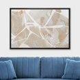 thumbnail image 2 of wall26 Framed Canvas Print Wall Art Minimal Geometric Brown Pastel Paint Polygons Abstract Shapes Illustrations Modern Art Decorative Contemporary for Living Room, Bedroom, Office - 16x24 Black, 2 of 5
