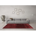 thumbnail image 3 of Ahgly Company Machine Washable Indoor Square Persian Red Bohemian Area Rugs, 4' Square, 3 of 4