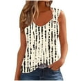 thumbnail image 5 of QUNYINEY V Neck Tank Tops for Women Camisole Vintage Sleeveless Casual Shirts Summer Going Out Loose Tank Tops, 5 of 5