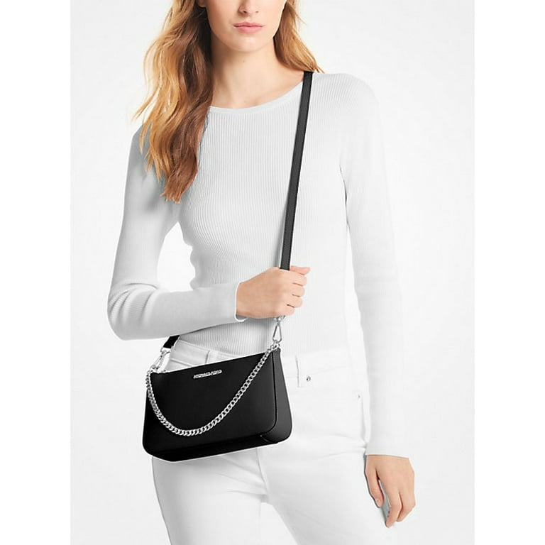 Michael Kors Jet Set Medium Saffiano Leather Pouchette Crossbody