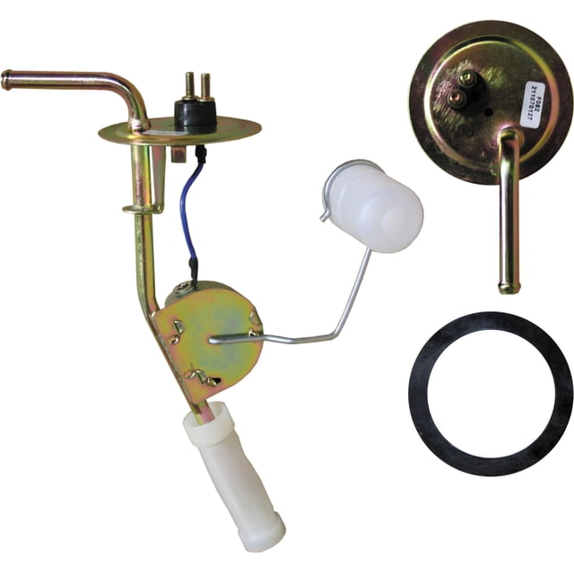 flotador tanque de gasolina fairmont 1982 al 1983 ford 2.3l l4 intran-flotamex Nuevo flotador para sistema carburado con brazo metálico y boya plástica blanca, placa de montaje circular con dos postes eléctricos, tubo de alimentación y sello de goma incluidos.