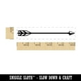 thumbnail image 2 of Bow Arrow with Striped Feathers Archery Rectangle Rubber Stamp Stamping Scrapbooking Crafting - Small 2.50in, 2 of 7