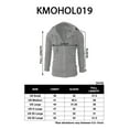 thumbnail image 6 of H2H Mens Casual Slim Fit Hoodie Zip-Up Long Sleeve Active Jersey Jackets (KMOHOL019), 6 of 6