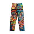thumbnail image 6 of Daiia Psychedelic Faces Colorful Men's Sleep Pant with Pockets and Drawstring,Pajama Pants-Medium, 6 of 9