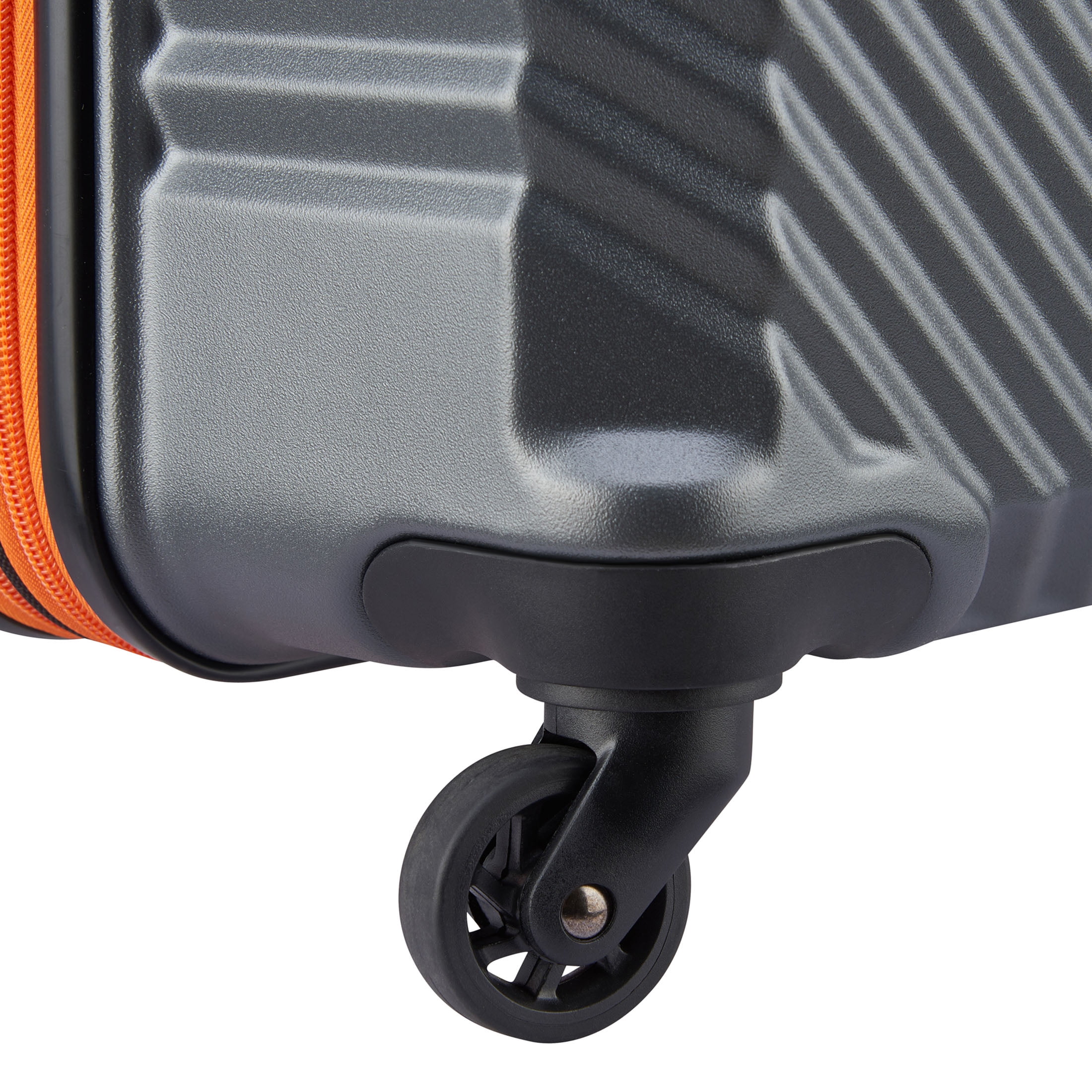 Securitech by Delsey, Patrol 27" Medium Checked Hard Side Spinner Luggage with Divider Pockets, Charcoal