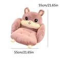 thumbnail image 5 of D Thickened Chair Cushion Mat One Piece Seat Pad With Back Support 55X55Cm Plush Velvet Cover Soft Comfortable For Office Home Dining Computer Chair Floor Sitting, 5 of 5