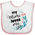 thumbnail image 3 of Inktastic My Mimi Loves Me Girl Girls Baby Bib, 3 of 4