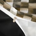 thumbnail image 4 of Homewish Retro Brown Checkerboard Bedding,Aesthetic Artwork Duvet Cover Full,Black Reversible,3pcs,1 Duvet Cover and 2 Pillowcases, 4 of 6